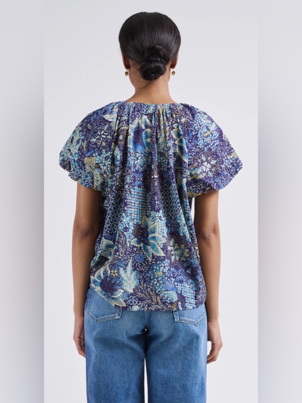 Ulla Johnson NWT Issa Portofino Short Sleeve Tunic Top Blouse Shirt **Size 6** - Picture 5 of 10